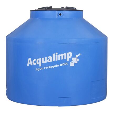 Caixa d'água de Polietileno 1.500L Água Protegida Acqualimp